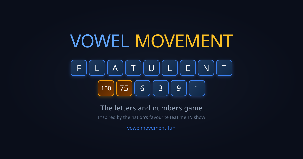 Strategy Guide: Countdown-Style Letters & Numbers Tips | Vowel Movement
